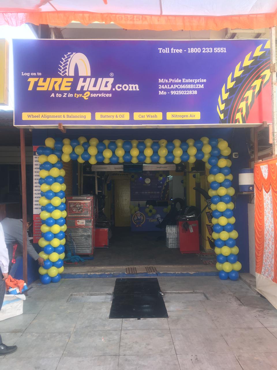 Tyre Shop in Chandkheda Car wash & Wheel alignment in Ahmedabad